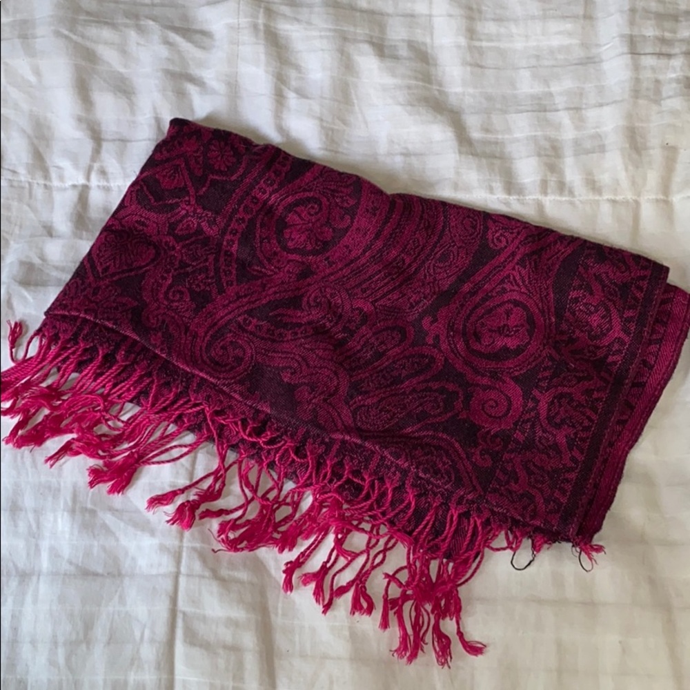 Pink & Black Scarf